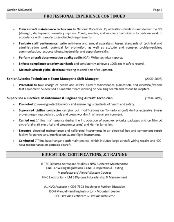 Sample resume for mechanical engineer professional