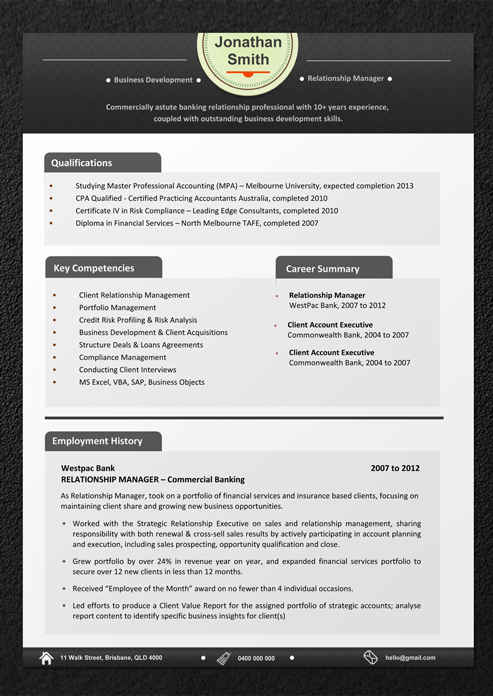 resume template 1